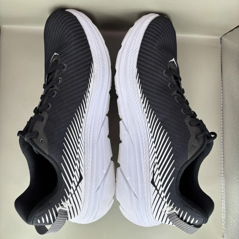 Hoka One One Rincon 2 Womens Running Shoes Black White 1110515 BWHT Size 11